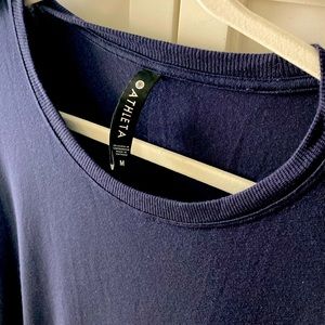 Athleta Tops Athleta Modal Blend blue Long Sleeve Asymmetrical Tunic Top Size M